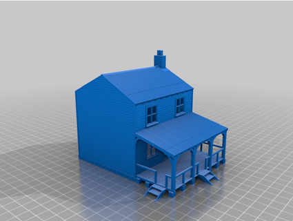 wooden house mikesrailway 3d print model - Mito3D