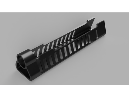 pulse rifle 10 hole vent stock death4u 3d print model - Mito3D