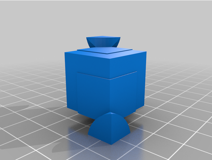 incatenato cubo personalizzato angolo bffwouj3472 3d print model - Mito3D