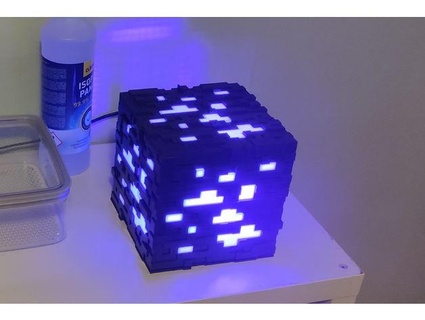 Minecraft mineral bloquear curación estación carretilla Rey 3d print model - Mito3D