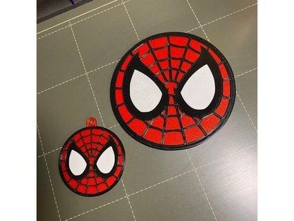 spider-man coaster & keychain nerdyviews 3d print model - Mito3D