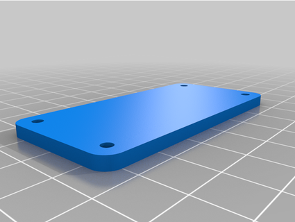 Delgado rpi cero 2 caso funda degradado azul 3d print model - Mito3D