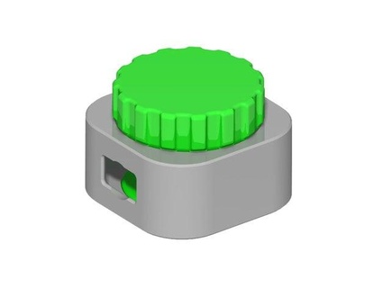 USB câble rouleau remix bouton minimal soutiens 12mm trou ferrite mystoopides 3d print model - Mito3D
