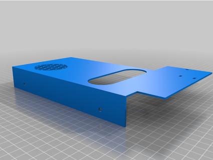 Creality ender 3 v2 psu kefen egzoz kesmek akış kılavuz düzenlendi 3d print model - Mito3D