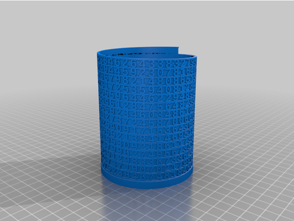 pi pencil holder 3d earth 3d print model - Mito3D