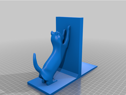 gatto libro holder2 skwarson96 3d print model - Mito3D