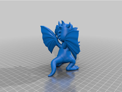 dragon kid melanho 3d print model - Mito3D
