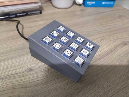 macro keypad - robotdyn 3x4 kelvys 3d print model - Mito3D