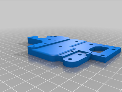 voron m4 direct drive v6 hermit crab hero adapter plate zdickinson 3d print model - Mito3D