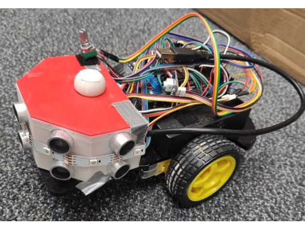 hc sr04 ultra sonik sensör binmek işkolik 3D print model - Mito3D