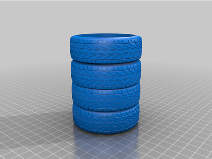 tire stack penholder steylez 3d print model - Mito3D