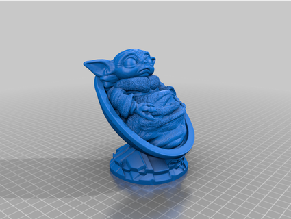 Baby Yoda schlau 3d print model - Mito3D