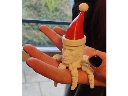 rocktopus santa cappello puddingknig 3d print model - Mito3D