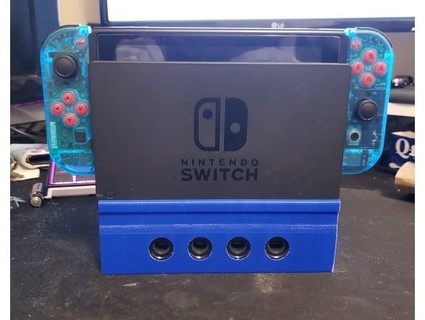switch wall stand + gamecube holder morgan adventurer 3d print model - Mito3D