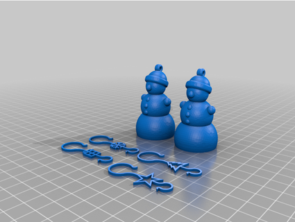 snowmen hooks decoration liam gaw 3d print model - Mito3D