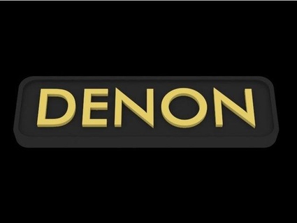 denon logo high caliber 3d print model - Mito3D