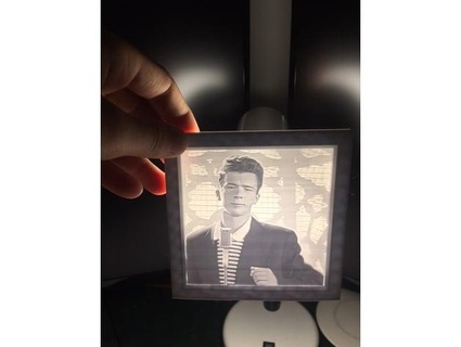 geben Rick Astley hfrank22 3d print model - Mito3D