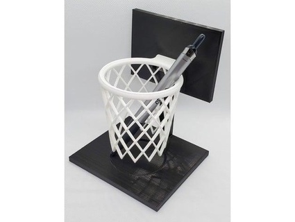 basketball hoop pen holder nrdaeger 3d print model - Mito3D