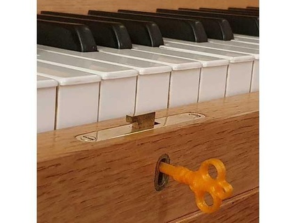 merhaba piyano kilit anahtar renkku 3d print model - Mito3D