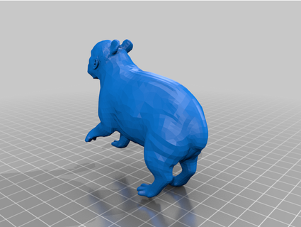 capibara rock clubedrorobótico 3d print model - Mito3D