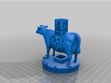 kuh-gelschreiber penholder cow mhilcher 3d print model - Mito3D