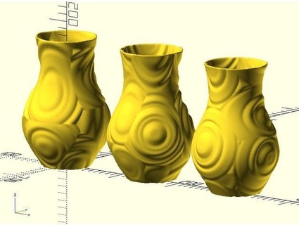 ondulation vase justinsdk 3d print model - Mito3D