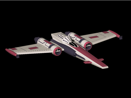 z-95 starfighter scaled one two hundred tato 713 3d print model - Mito3D