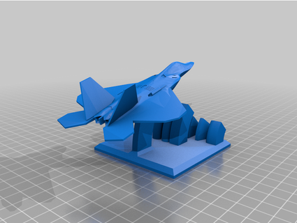 f22 raptor ice05rub 3d print model - Mito3D