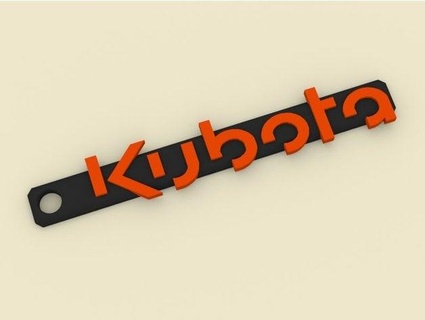 Kubota chaveiro Alto calibre 3d print model - Mito3D