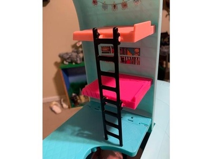 omg lol doll glamper replacement ladder bunk beds 3d print model - Mito3D