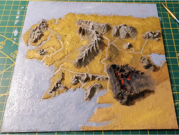 lord rings map cadage 3D print model - Mito3D