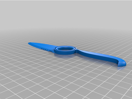 subnautica sopravvivenza coltello ginocchiera diamantata 3d print model - Mito3D