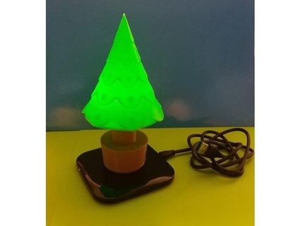 christmas tree rechargeable battery rolago 3d print model - Mito3D