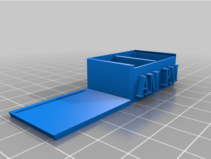 am-pm double pill box nostifaru 3d print model - Mito3D