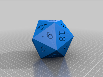 unfair d20 - roll 20s frequently tortoisehawk 3d print model - Mito3D
