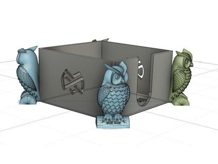 coruja memorando caixa azdk94 3d print model - Mito3D