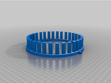 circular beanie knitting loom knifecircus 3d print model - Mito3D