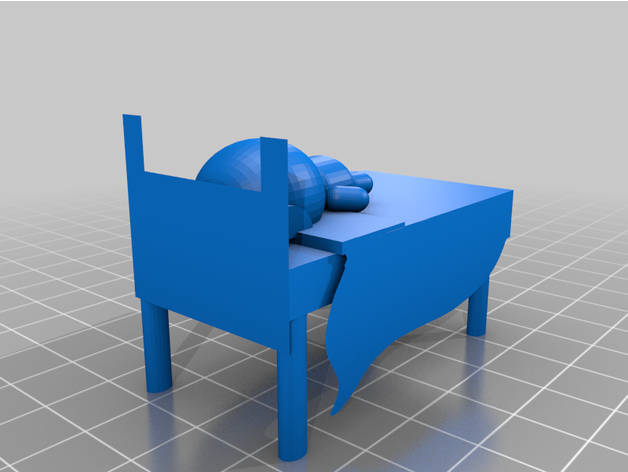 letto scienza villaggio 3D print model - Mito3D