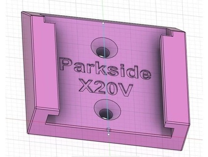 akku wandhalter lato parco x20v petervau 3d print model - Mito3D