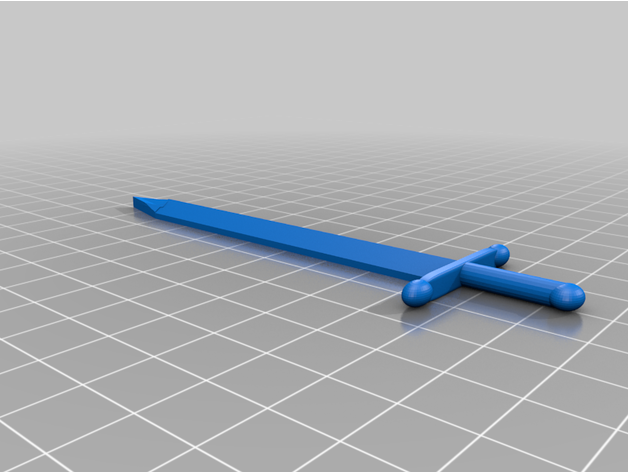 simple sword action figures v2 janguelker 3D print model - Mito3D