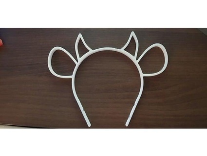 cow diadem varauder 3d print model - Mito3D