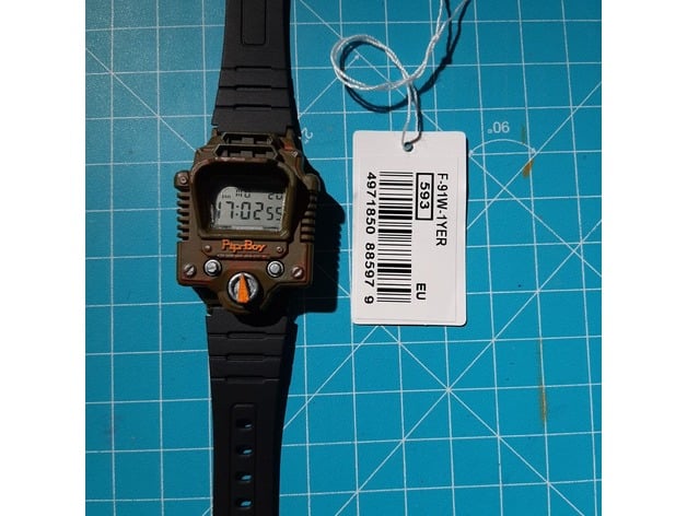 pip boy wristwatch vincentoak 3D print model - Mito3D