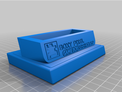 boxy pixel gameboy advance sp unhinged stand scottpav 3d print model - Mito3D