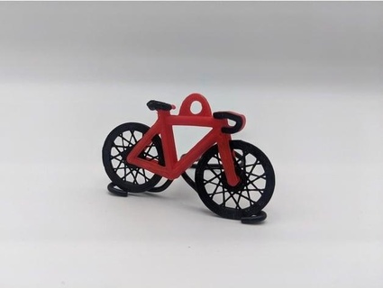 Filatura ruota bicicletta portachiavi mucolaser 3d print model - Mito3D