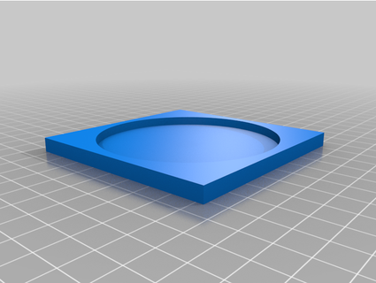 quadrado base tocha fígado 3d print model - Mito3D