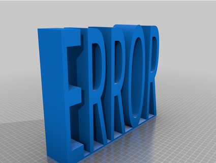 fuente desaparecido objeto error caballerorkan 3d print model - Mito3D