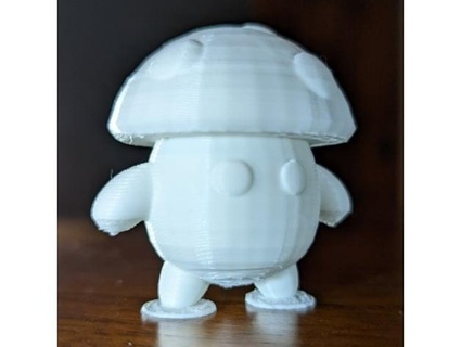 cute mushroom man itz earthy 3d print model - Mito3D