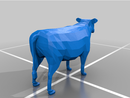 Thomas düşük poli inek şekil jt kaplan 3d print model - Mito3D