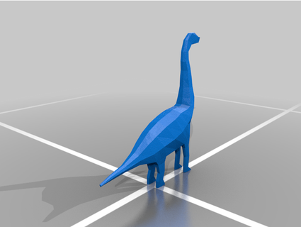 low poly dinosaur v1 tall boi jt tiger 3d print model - Mito3D