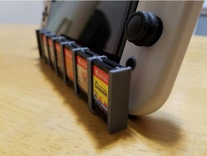 tpu einfach kompakt Nintendo Schalter Spiel Karte Wagen Patrone Lager Clip Fall Mantel Halter Unterstützung picklerisch 3d print model - Mito3D